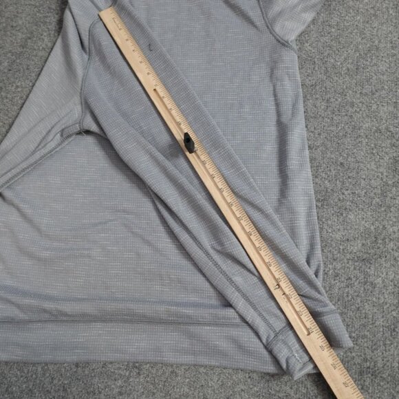 Tommy Bahama Pullover Shirt L Gray Long Sleeve 1/4 Zip Poly Cotton Reversible - Picture 11 of 12